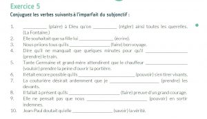 Extrait de la fiche pédagogique de RessourcesFLE sur les temps du passé du subjonctif