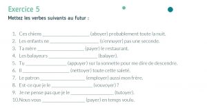 Extrait de la fiche pédagogique sur le futur simple