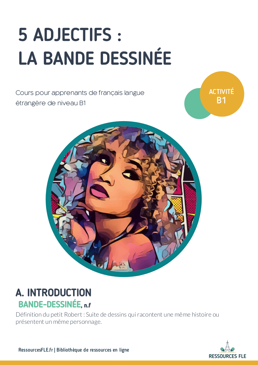 bande dessinée bd fle